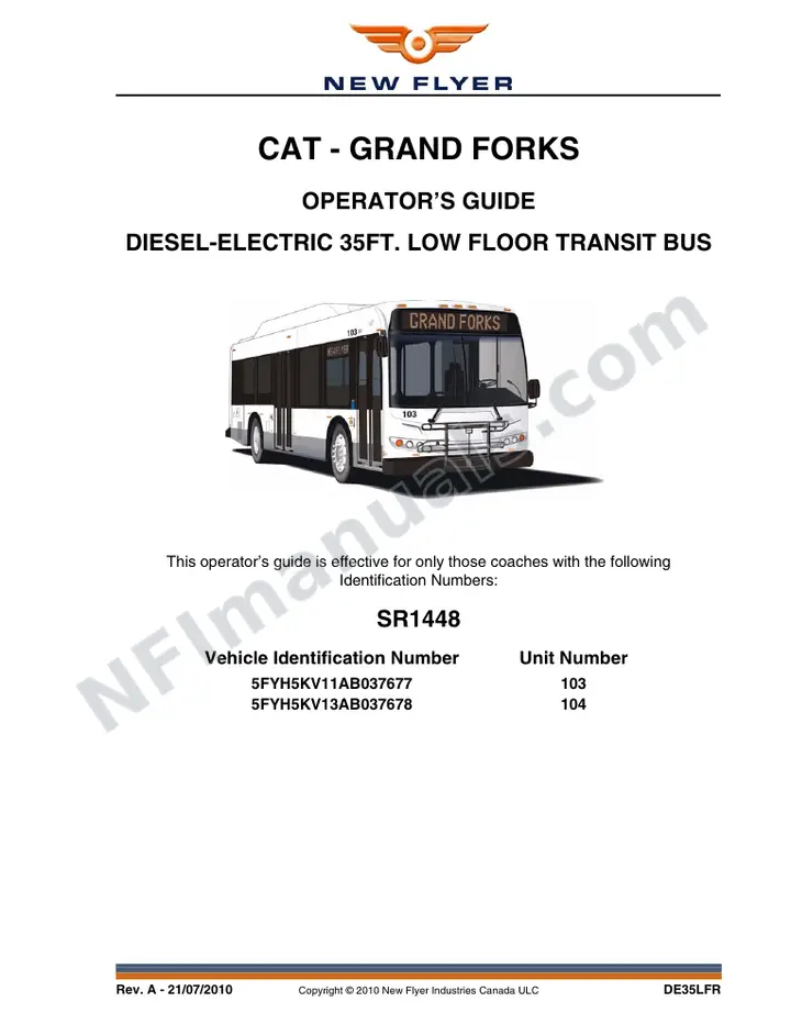 SR1448 Operator's Guide, CAT - Grand Forks first-page preview
