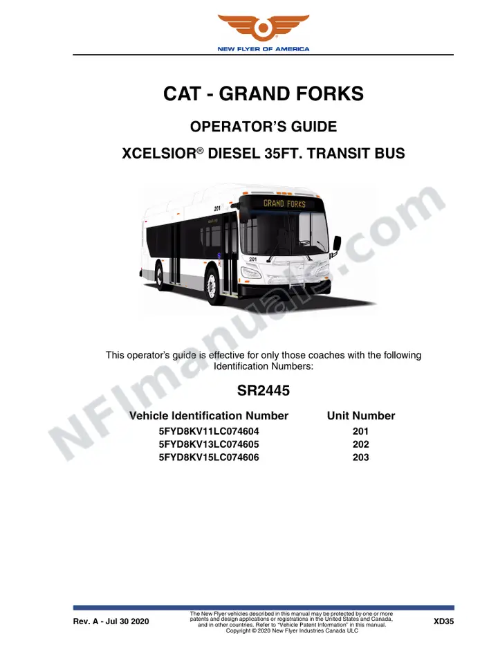 SR2445 Operator's Guide, CAT - Grand Forks first-page preview