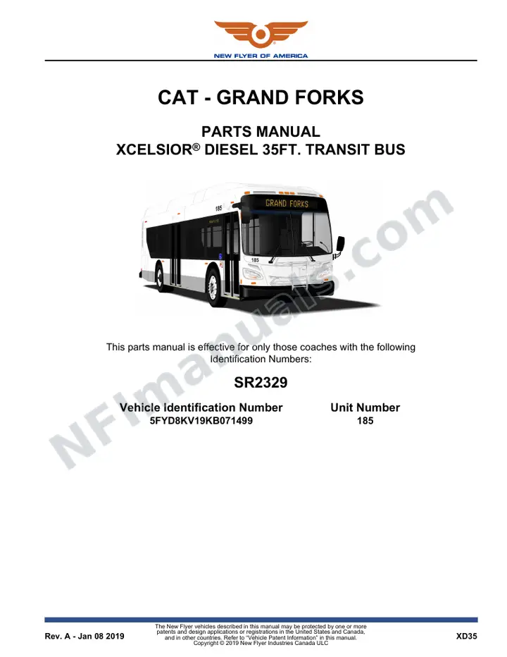SR2329 Parts Manual, CAT - Grand Forks first-page preview