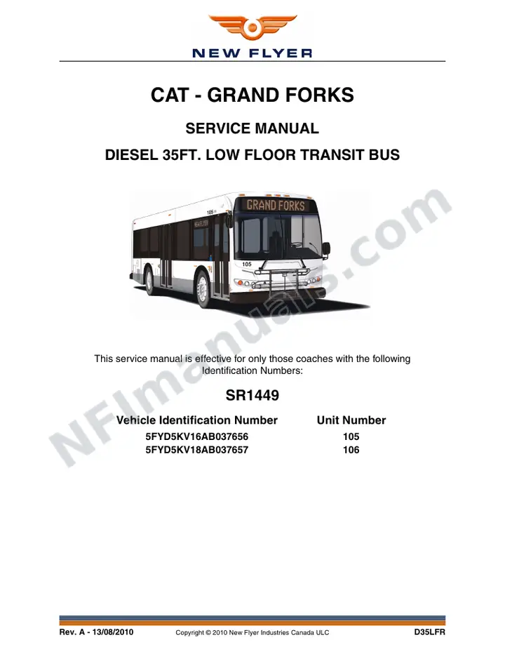 SR1449 Service Manual, CAT Grand Forks first-page preview