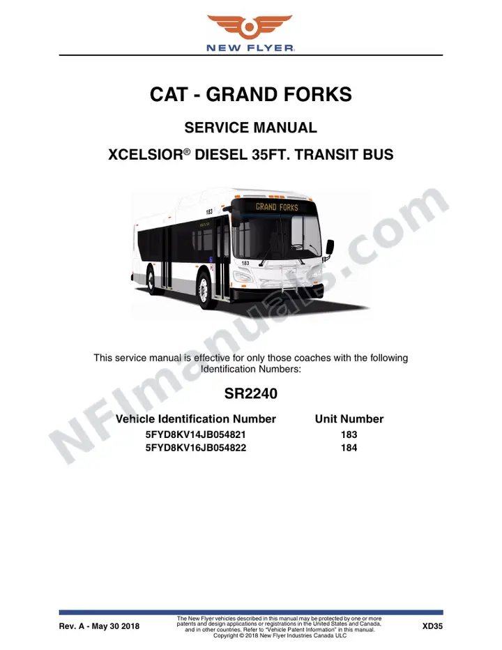 SR2240 Service Manual, CAT - Grand Forks first-page preview