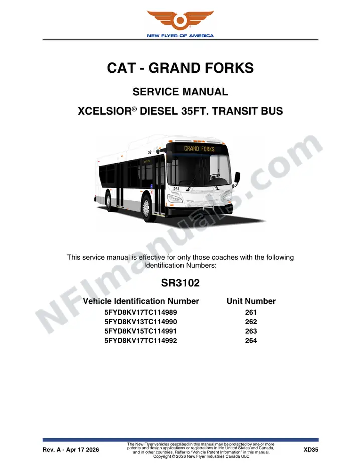 SR3102 Service Manual, CAT - Grand Forks first-page preview