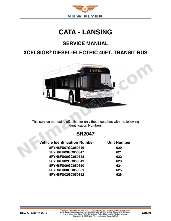 SR2047 Service Manual, CATA - Lansing first-page preview