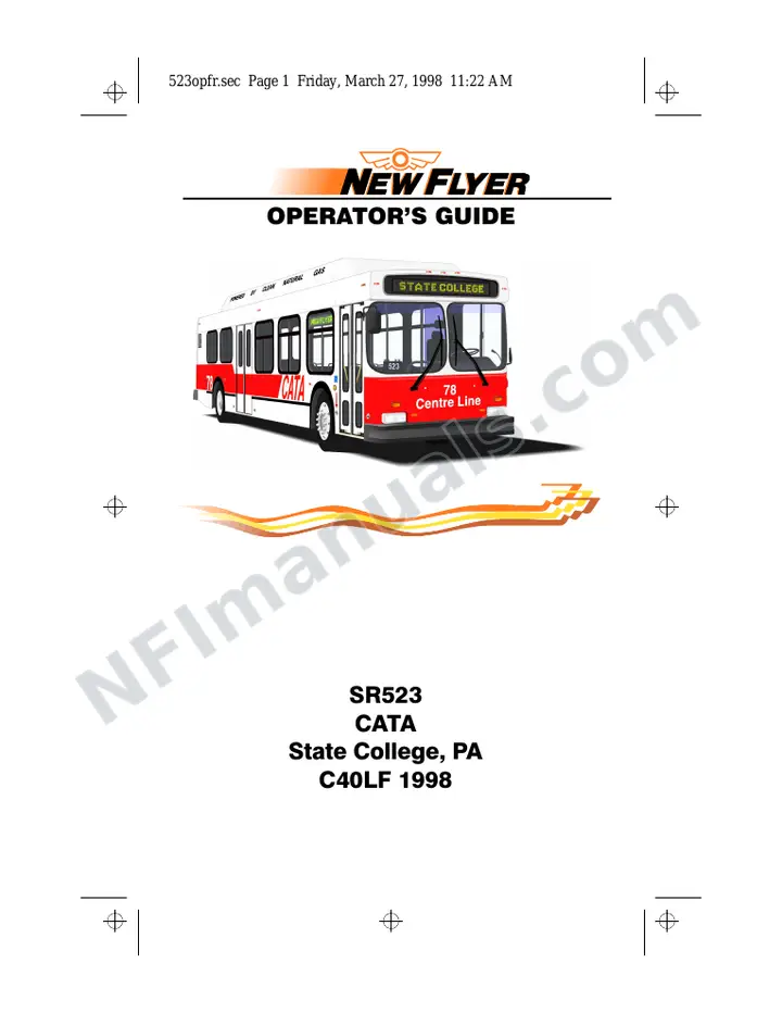 New Flyer C40LF Manual Package - CATA - State College included manual preview