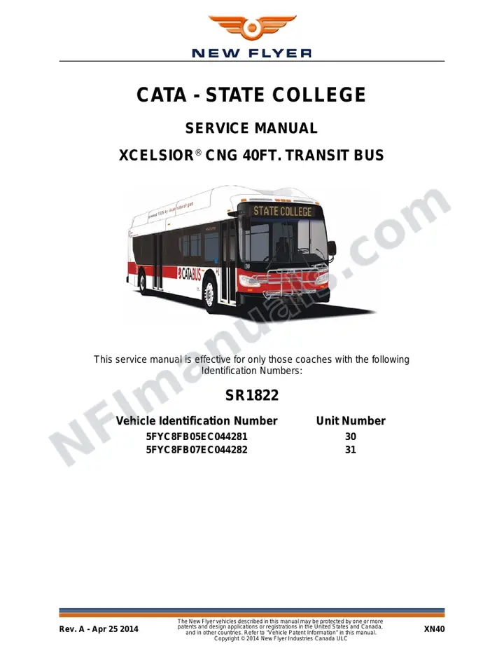 SR1822 Service Manual, CATA - State College first-page preview