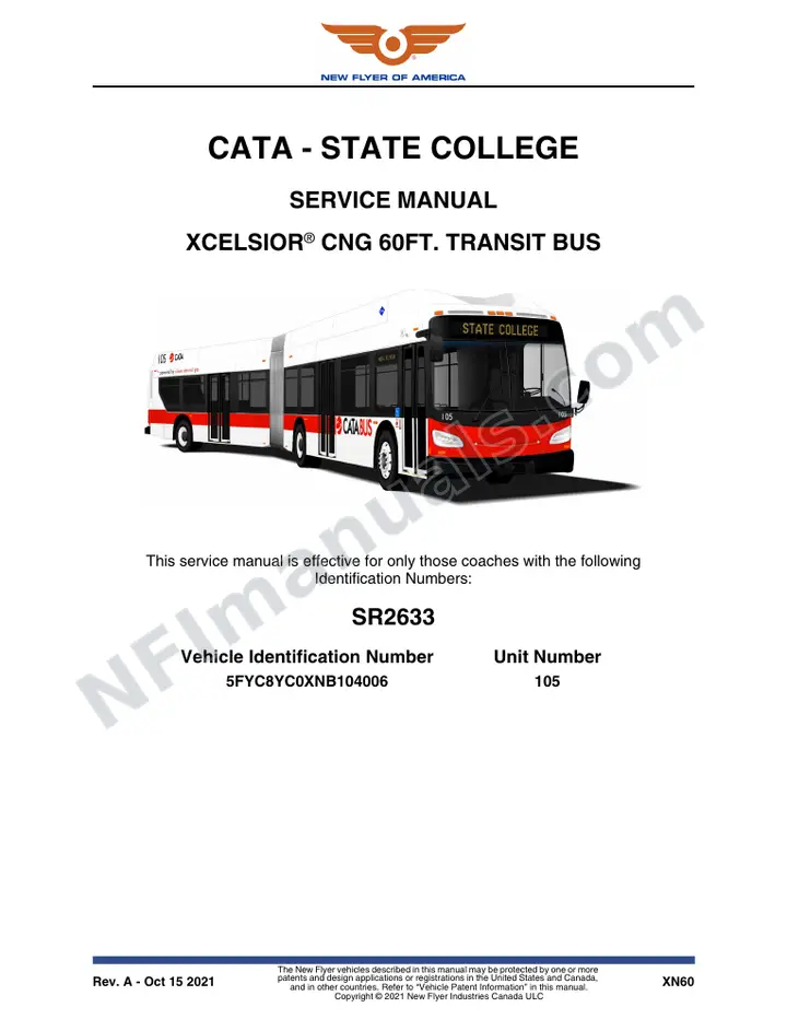 SR2633 Service Manual, CATA - State College first-page preview