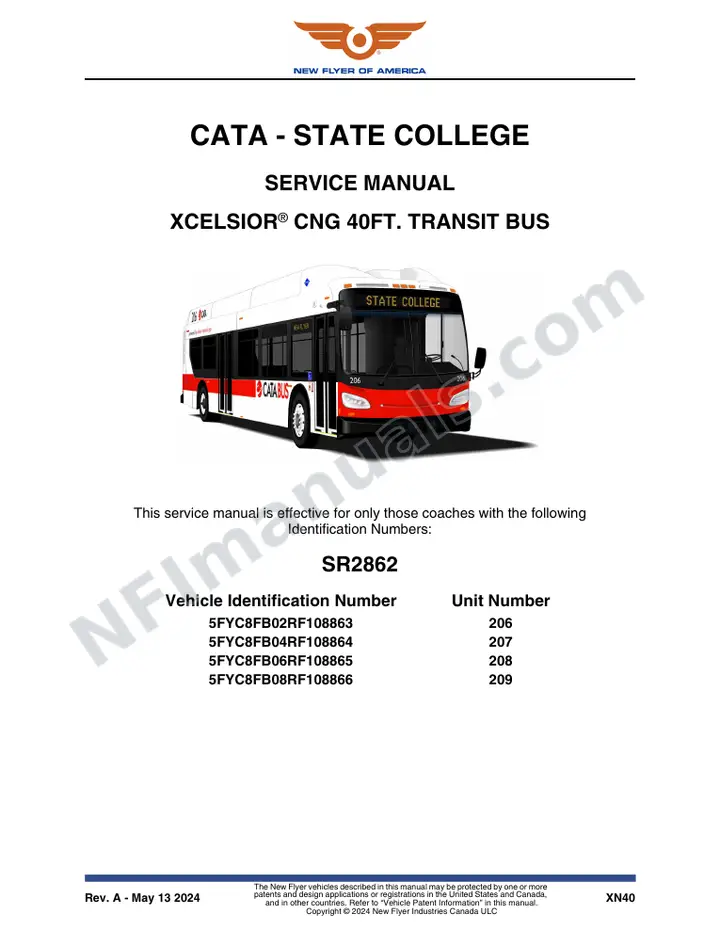 SR2862 Service Manual, CATA - State College first-page preview