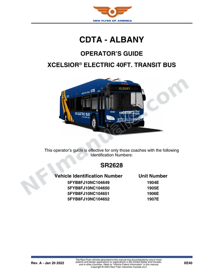 SR2628 Operator's Guide, CDTA - Albany first-page preview
