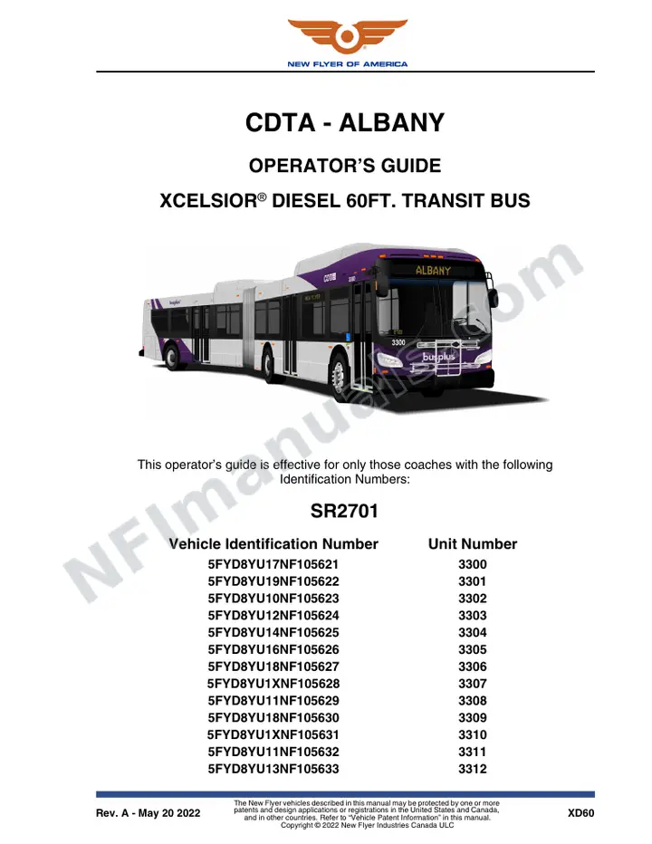 SR2701 Operator's Guide, CDTA - Albany first-page preview