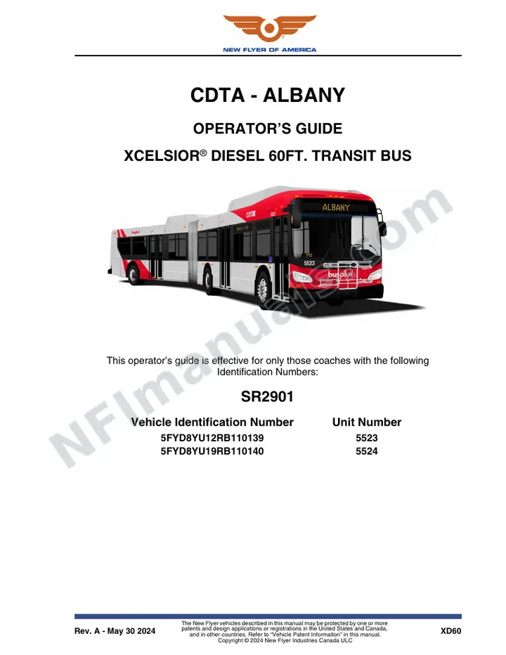 SR2901 Operator's Guide, CDTA - Albany first-page preview