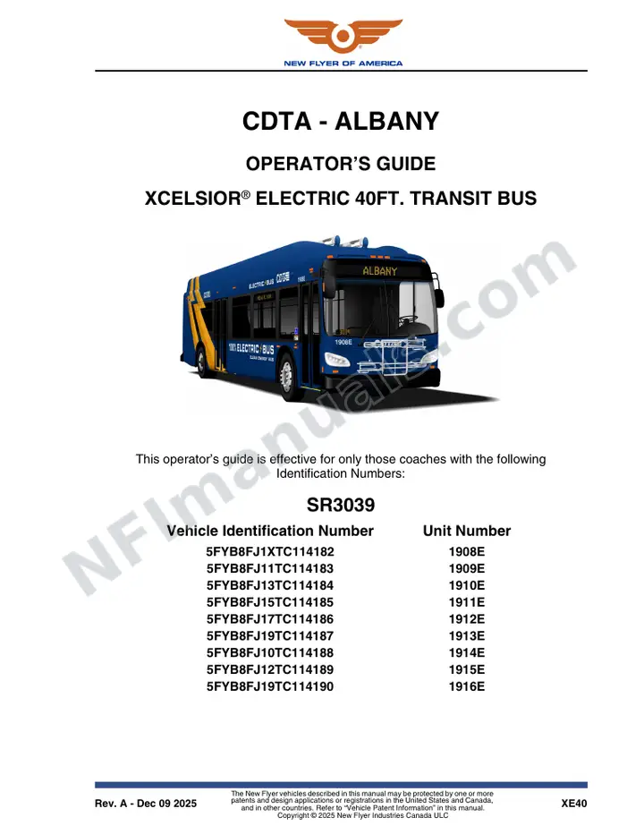 SR3039 Operator's Guide, CDTA - Albany first-page preview
