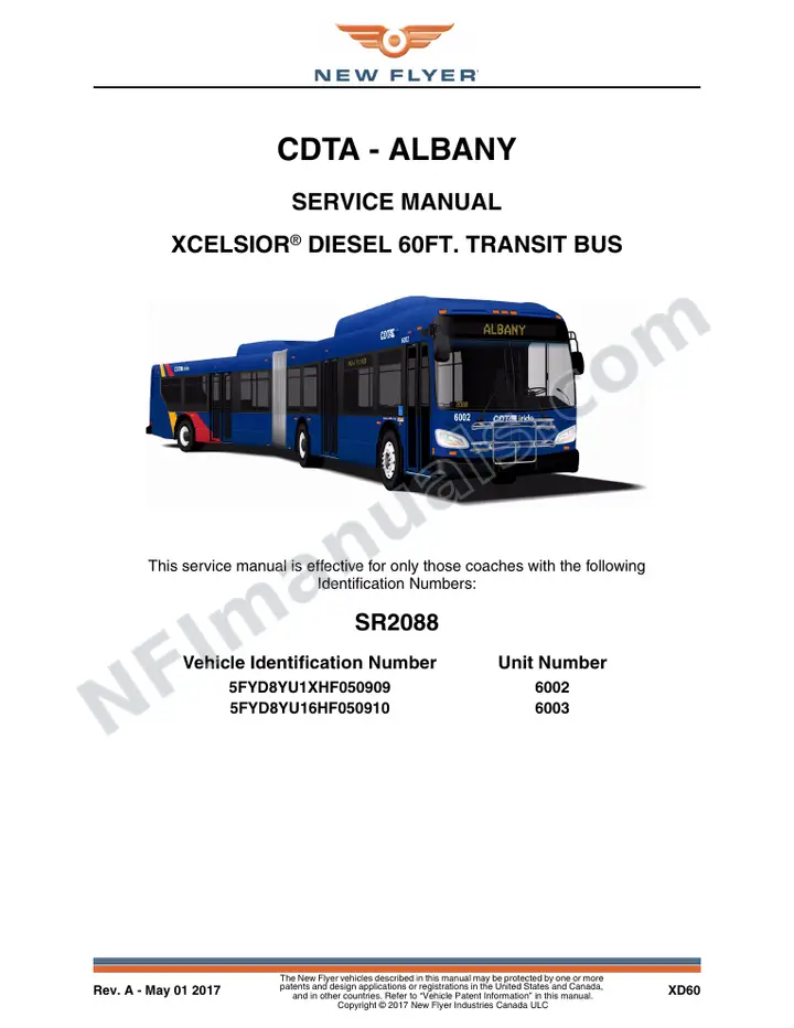 SR2088 Service Manual, CDTA - Albany first-page preview