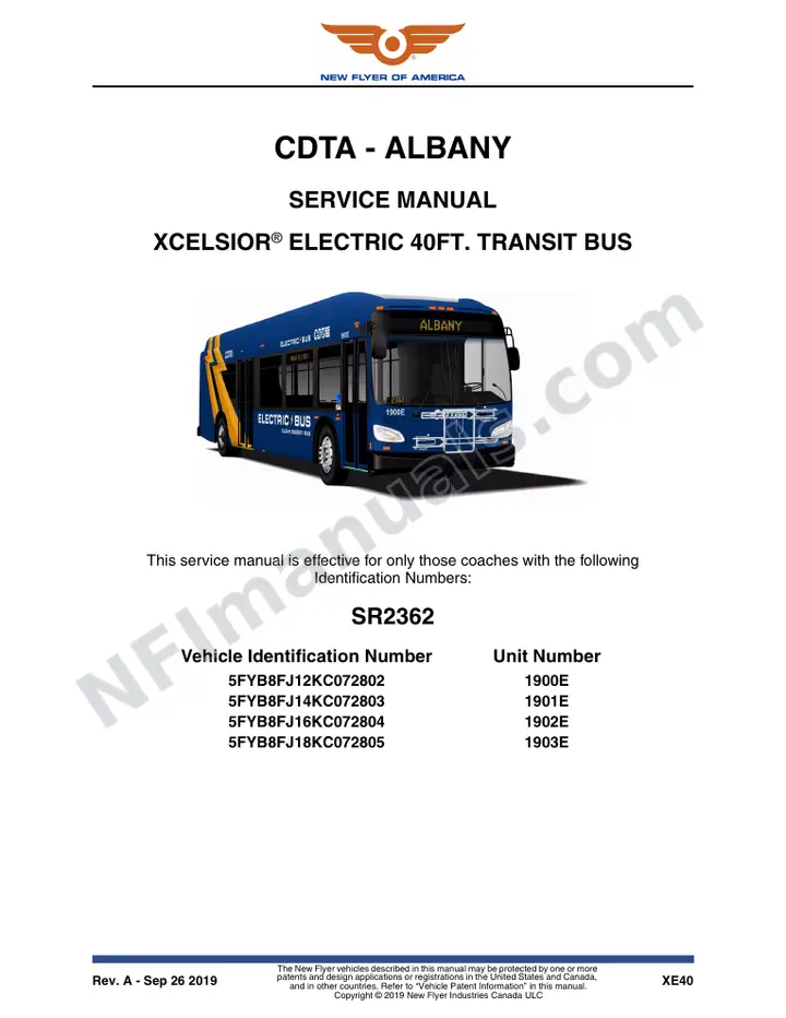 SR2362 Service Manual, CDTA - Albany first-page preview