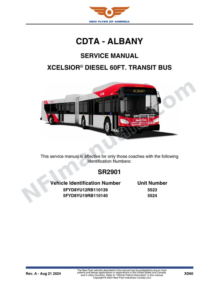 SR2901 Service Manual, CDTA - Albany first-page preview