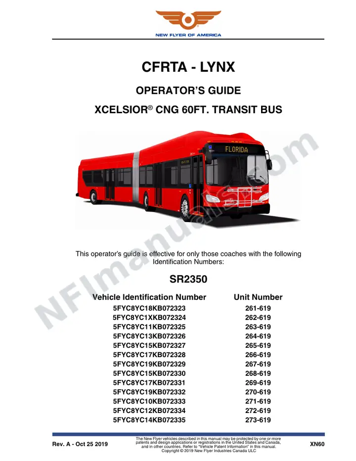 SR2350 Operator's Guide, CFRTA - Lynx first-page preview