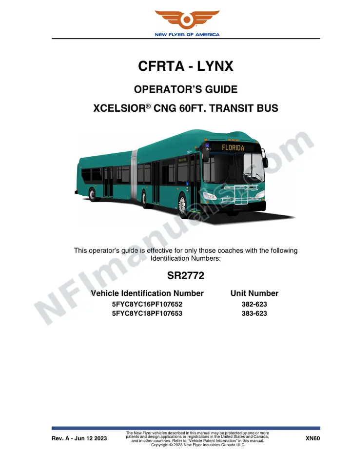 SR2772 Operator's Guide, CFRTA - LYNX first-page preview
