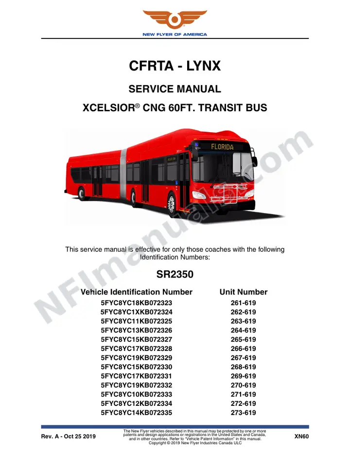 SR2350 Service Manual, CFRTA - Lynx first-page preview