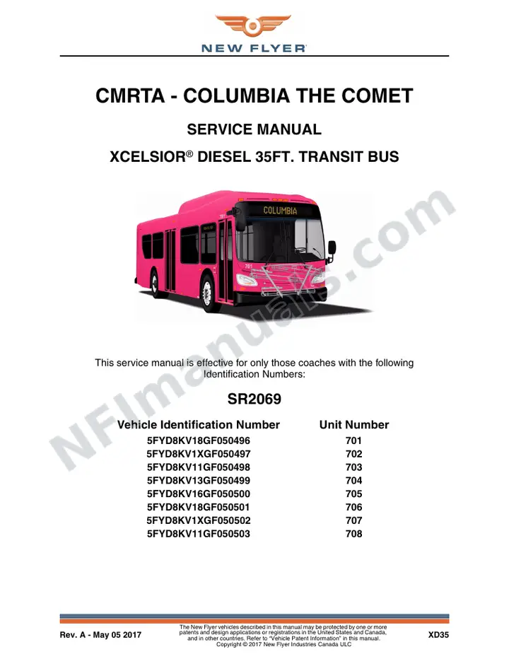 SR2069_2109 Service Manual, CMRTA - Columbia the Comet first-page preview