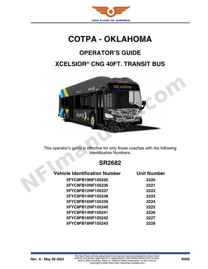 SR2682 Operator's Guide, COTPA Oklahoma first-page preview