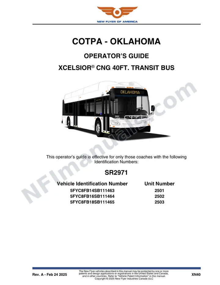 SR2971 Operator's Guide, COTPA - Oklahoma first-page preview