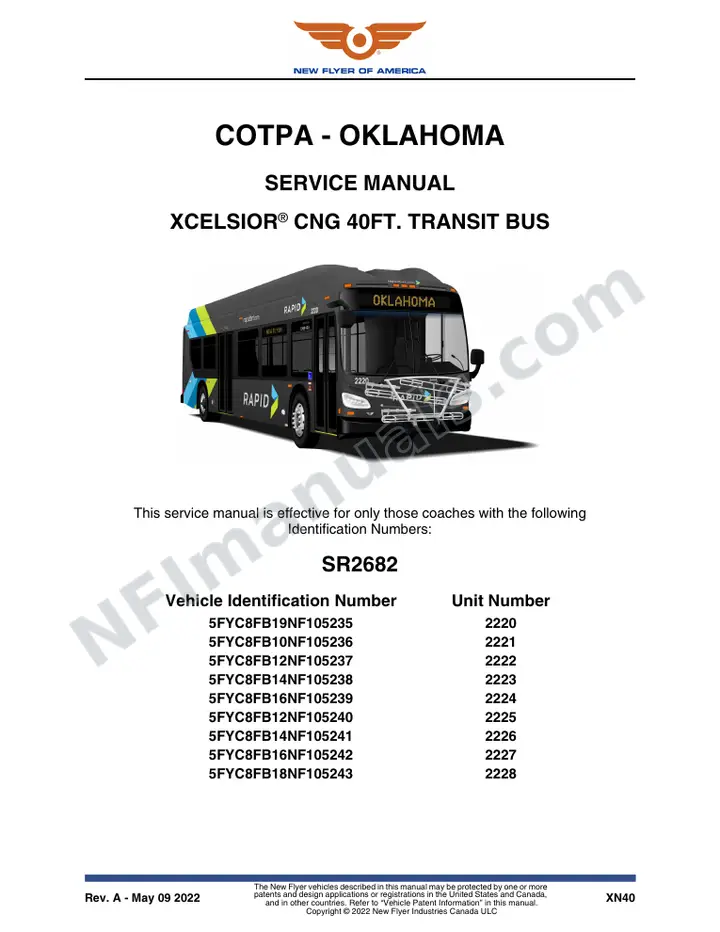 SR2682 Service Manual, COTPA - Oklahoma first-page preview