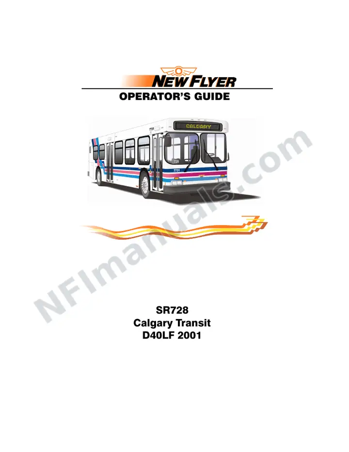SR728 Operator's Guide, Calgary Transit first-page preview