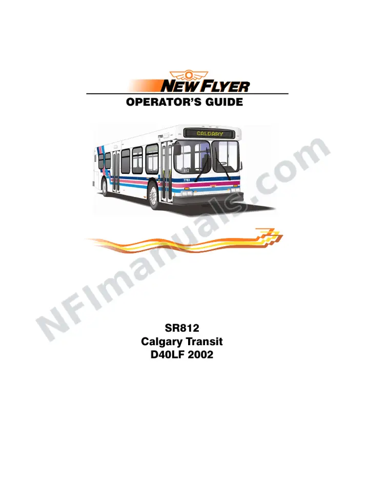 SR812 Operator's Guide, Calgary Transit first-page preview