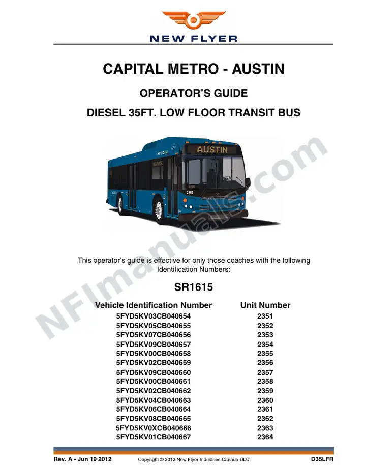 SR1615_1675 Operator's Guide, Capital Metro - Austin first-page preview
