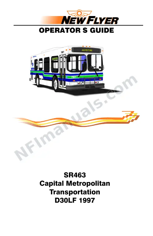 New Flyer D30LF Manual Package - Capital Metropolitan - Austin included manual preview