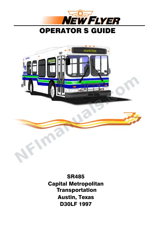 SR485 Operator's Guide, Capital Metropolitan Transportation Authority first-page preview