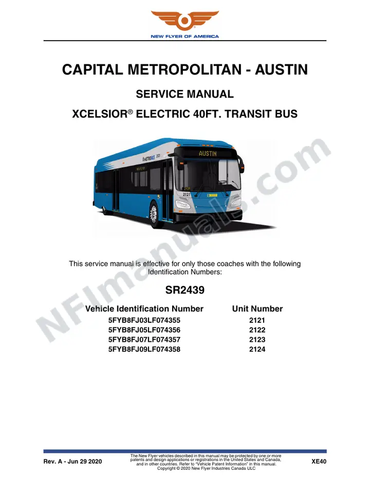 SR2439 Service Manual, Capital Metropolitain - Austin first-page preview