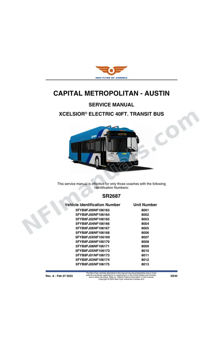 SR2687 Service Manual, Capital Metropolitan - Austin first-page preview
