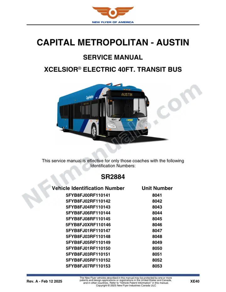 SR2884 Service Manual, Capital Metropolitan - Austin first-page preview