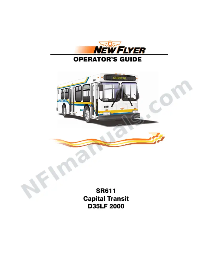 New Flyer D35LF Manual Package - Capital Transit included manual preview