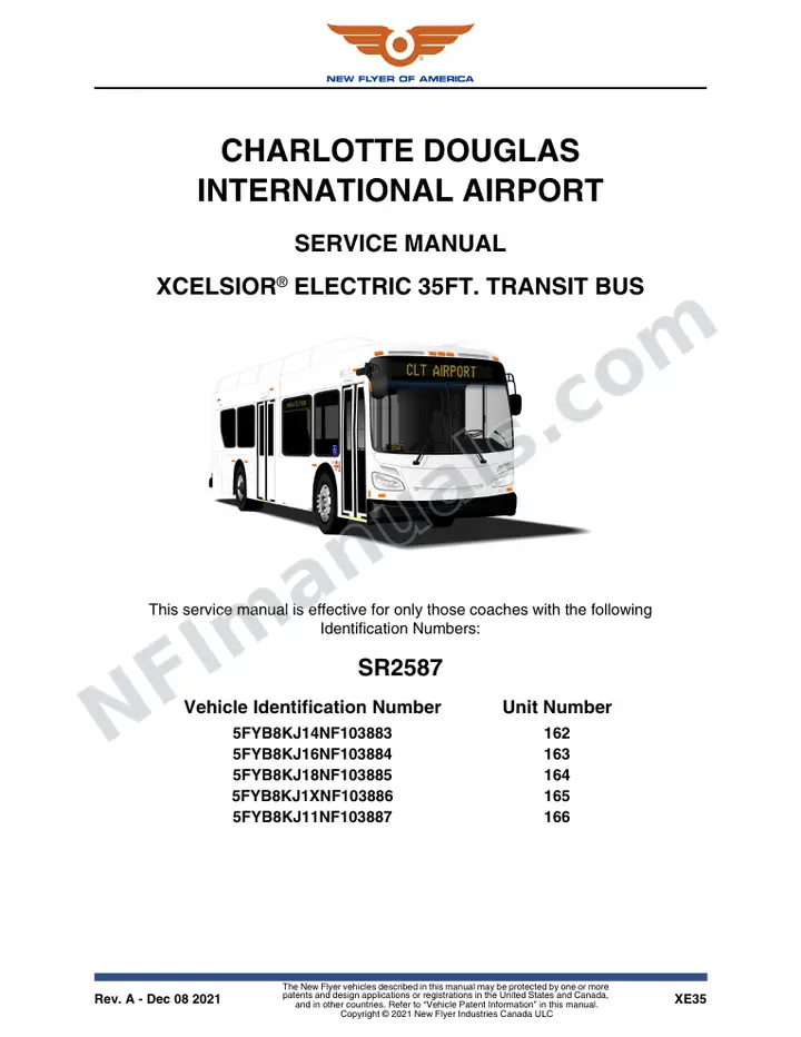 SR2587 Service Manual, Charlotte Douglas International Airport first-page preview