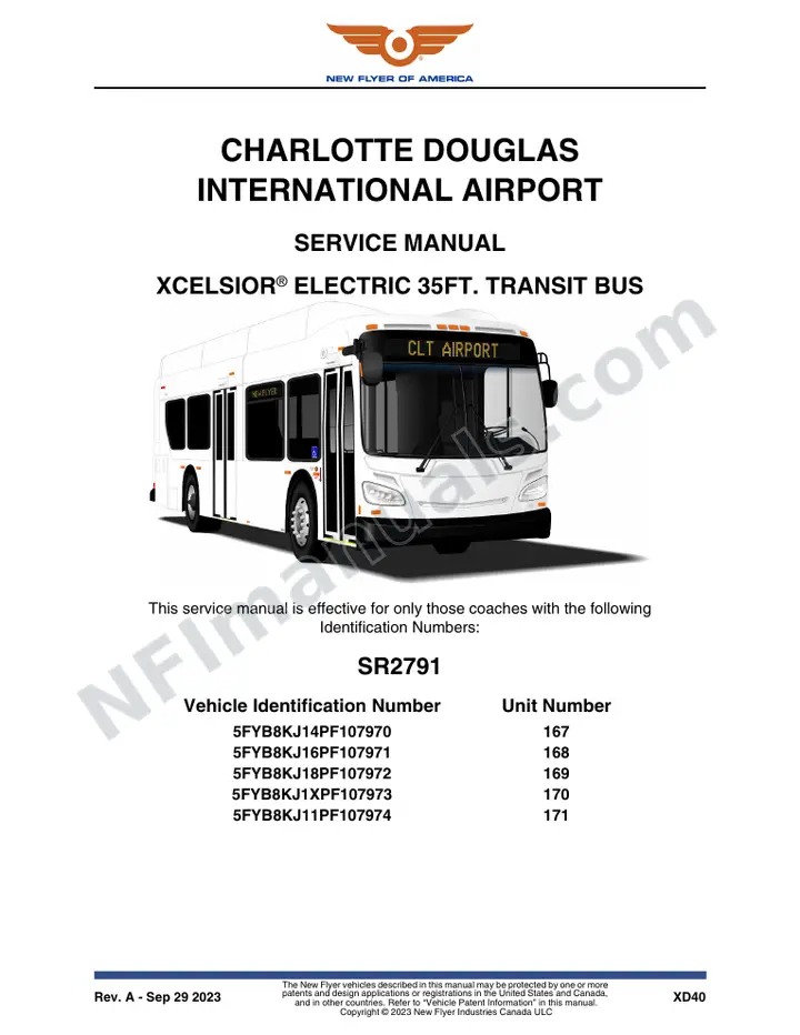 SR2791 Service Manual, Charlotte Douglas International Airport first-page preview