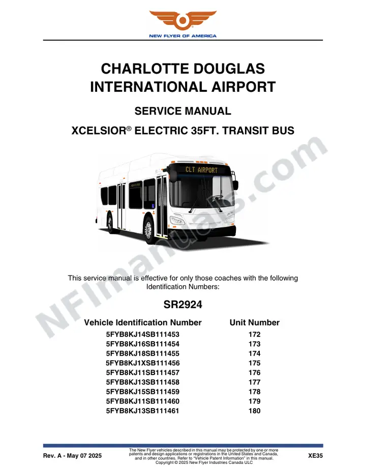 SR2924 Service Manual, Charlotte Douglas International Airport first-page preview