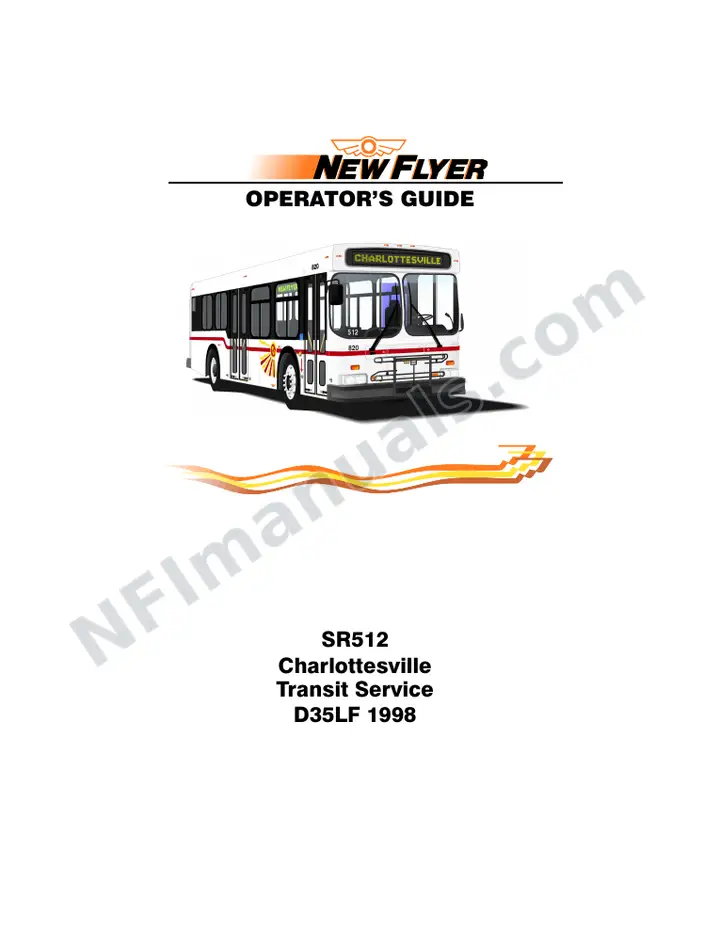 New Flyer D35LF Manual Package - Charlottesville Transit System included manual preview