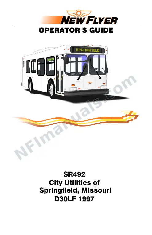 New Flyer D30LF Manual Package - City Utilities of Springfield included manual preview