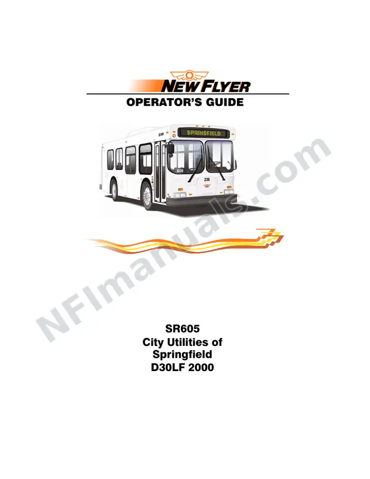 SR605 Operator's Guide, City Utilities of Springfield, Missouri first-page preview