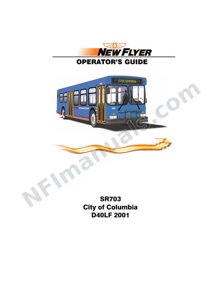 SR703 Operator's Guide, City of Columbia first-page preview