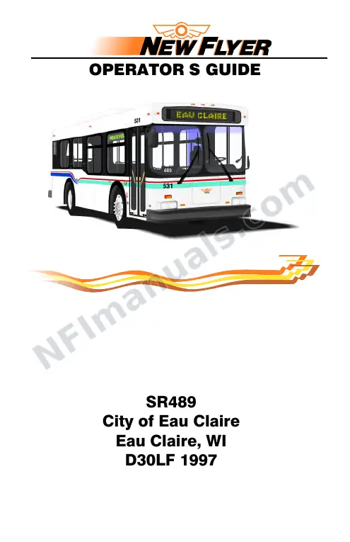 New Flyer D30LF Manual Package - City of Eau Claire included manual preview