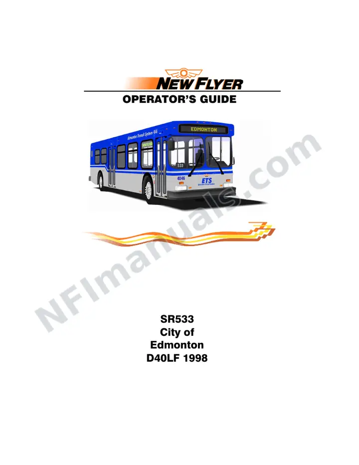 SR533 Operator's Guide, City of Edmonton first-page preview