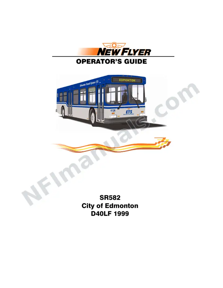 SR582 Operator's Guide, City of Edmonton first-page preview