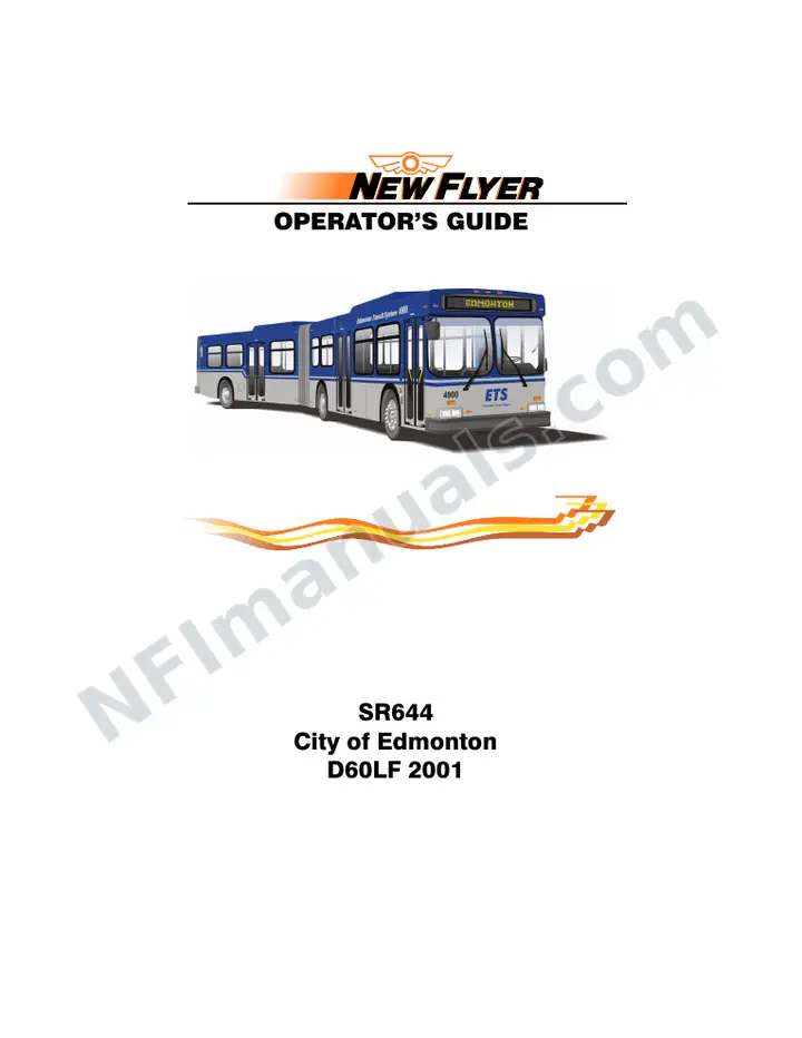 New Flyer D60LF Manual Package - City of Edmonton included manual preview