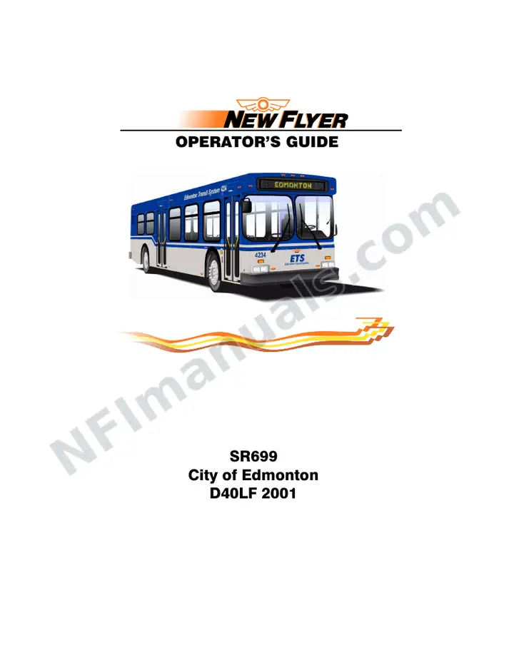 SR699 Operator's Guide, City of Edmonton first-page preview