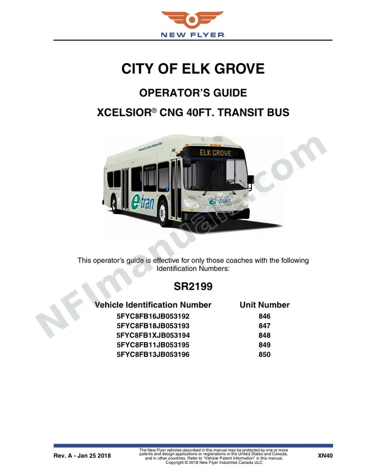 SR2199 Operator's Guide, City of Elk Grove first-page preview