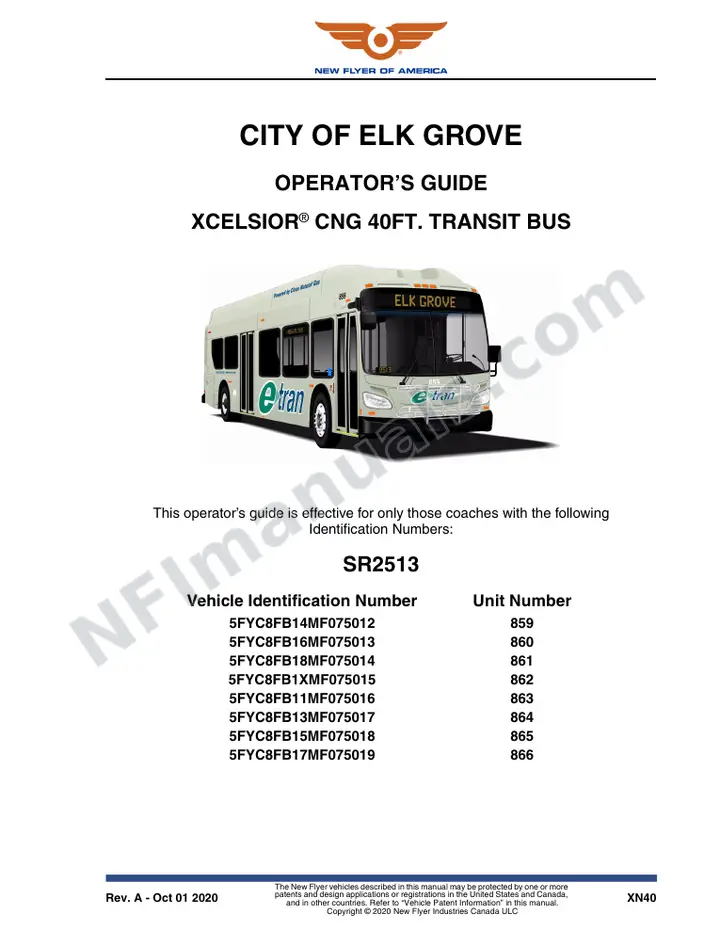SR2513 Operator's Guide, City of Elk Grove first-page preview