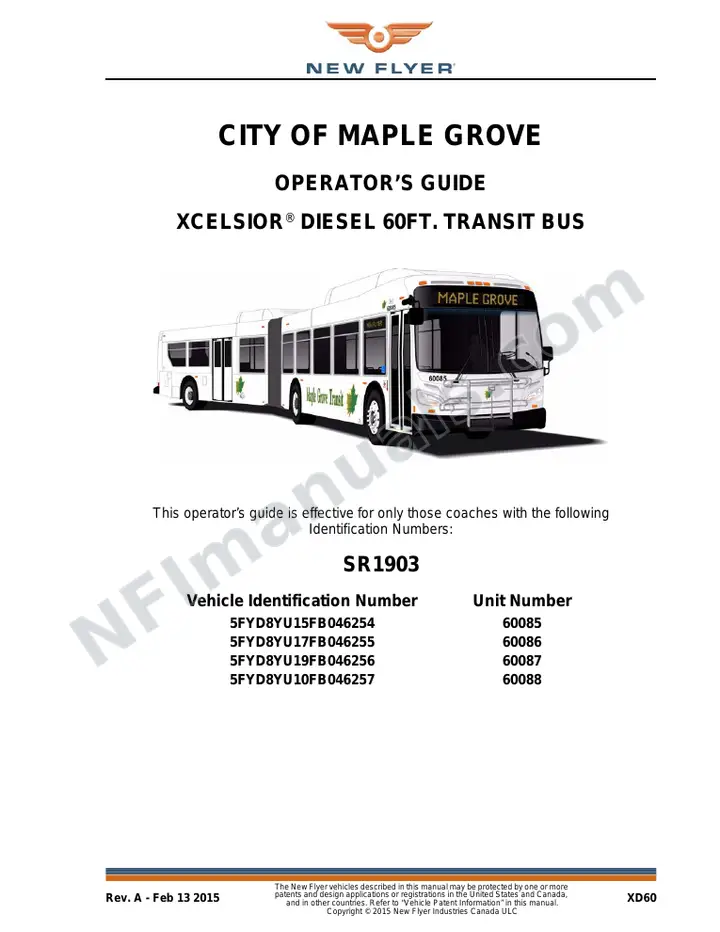 SR1903 Operator's Guide, City of Maple Grove first-page preview