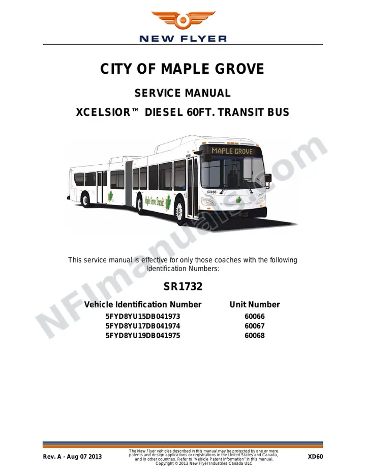 SR1732 Service Manual, City of Maple Grove first-page preview